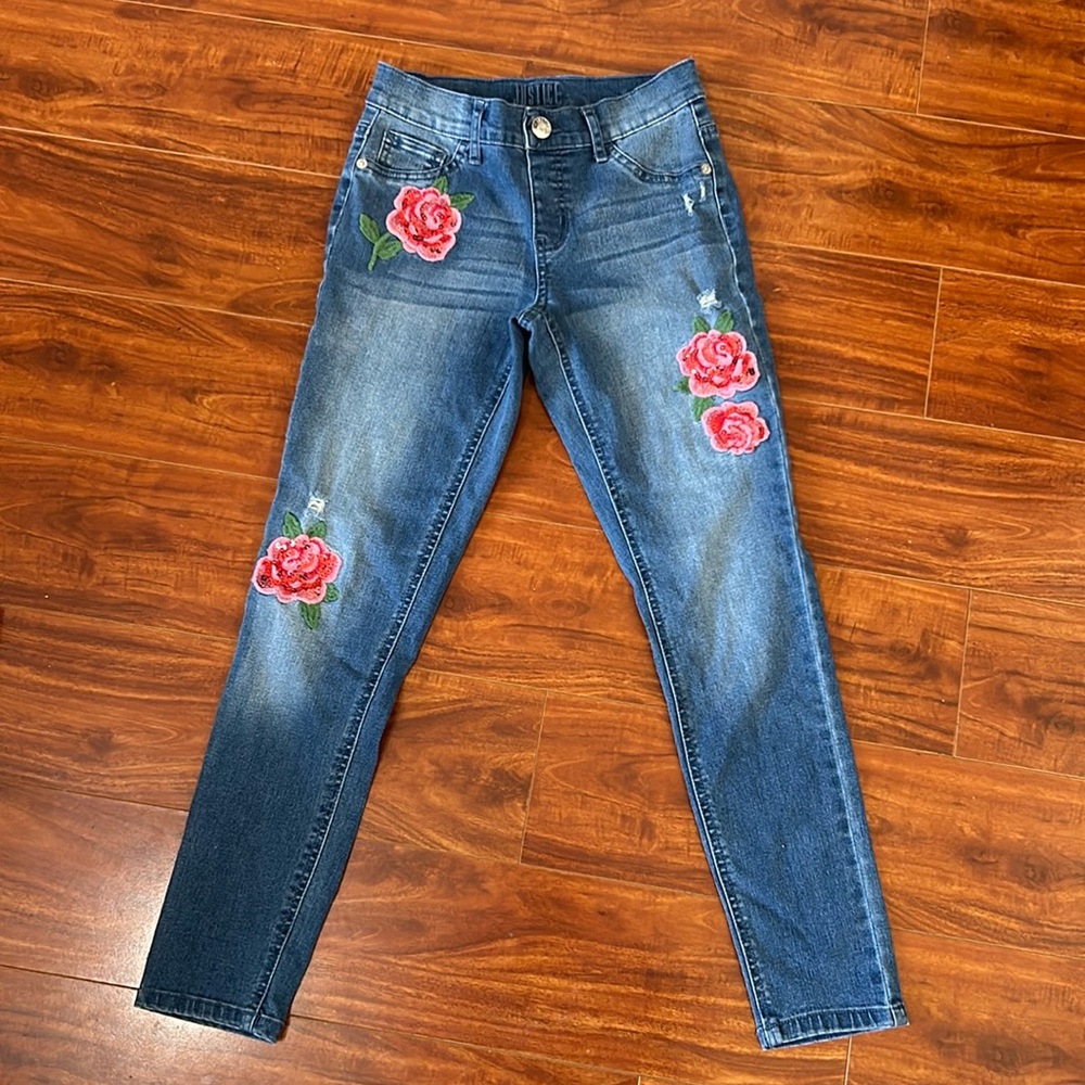 Justice kids size 12 jeggings